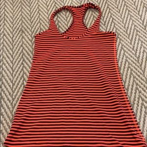Lululemon cool racerback tank- orange and navy